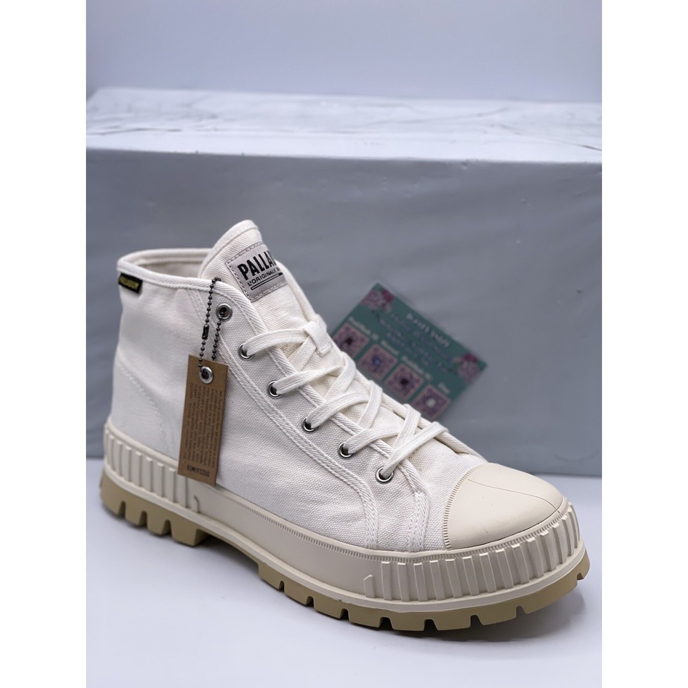 Palladium Pallashock Mid OG Marshmallow M 11.5 Canvas NWOB